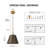 1 - Light Antique Brass Dome Pendant