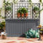 Boîte de terrasse verrouillable en résine pour l'intérieur et l'extérieur-108191035
