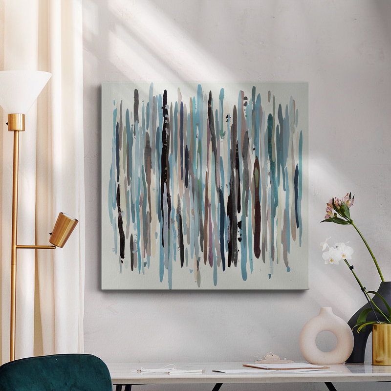 «Colorful Moment» V6 - Toile tendue avec châssis de qualité supérieure - prête à être accrochée