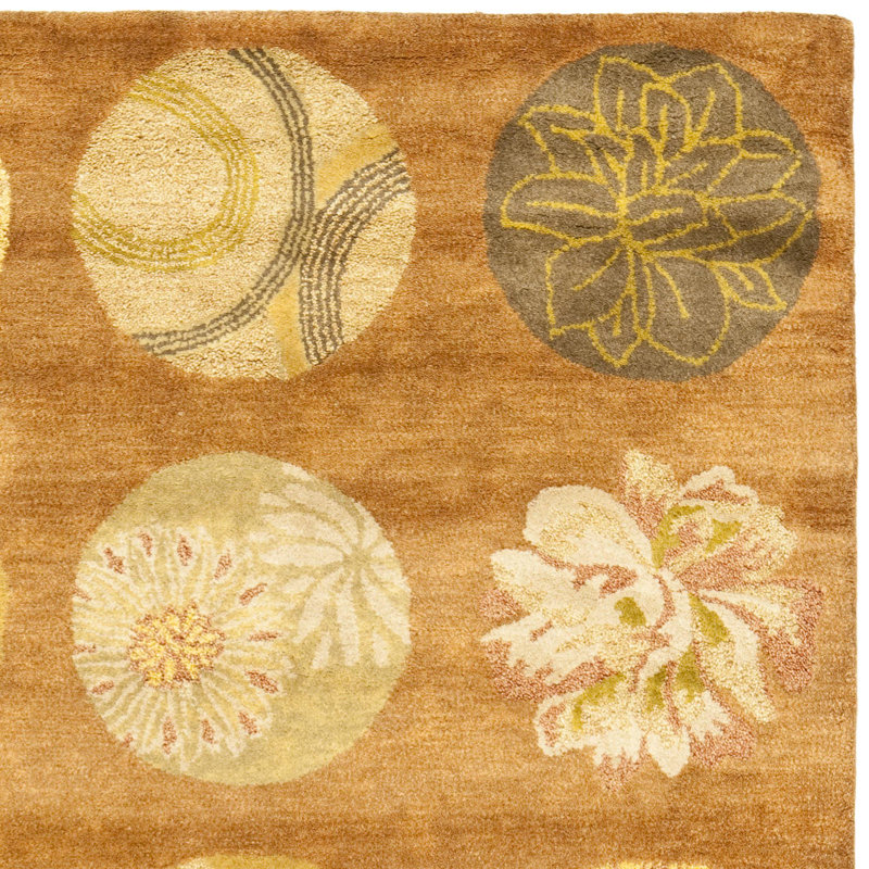 Tapis en laine et viscose touffeté à la main Colette