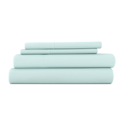 Simply Soft™ Chevron Embossed Bed Sheet Set
