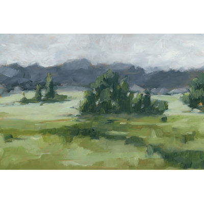 «Misty Green Valley II» par Ethan Harper - peinture sur toile tendue
