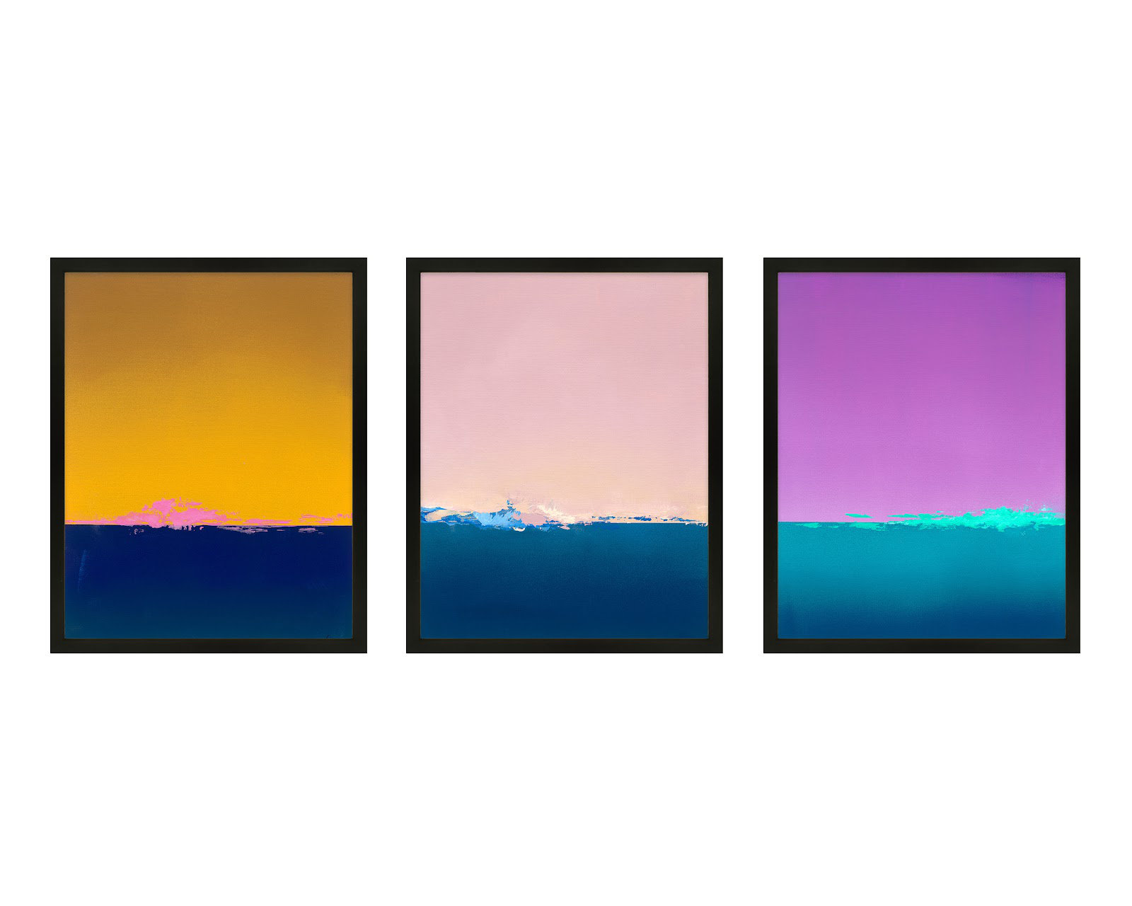 Horizon by Lee Lessem, Black, 25" H x 20" W x 1.25" D