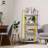 4 Tier Ladder Bookshelf, Bookcase Shelf Storage Rack Organizer, Golden-370006344
