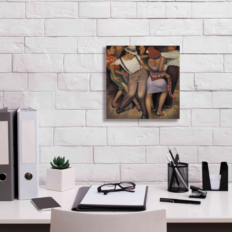 «Latino Jazz» par Gary Kelley, art mural sur toile, H 12 po x l 12 po x P 0,75 po
