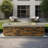 60" Propane Gas Fire Pit Table 2-Pieces, 60000 BTU Rectangular Concrete Fire Pit