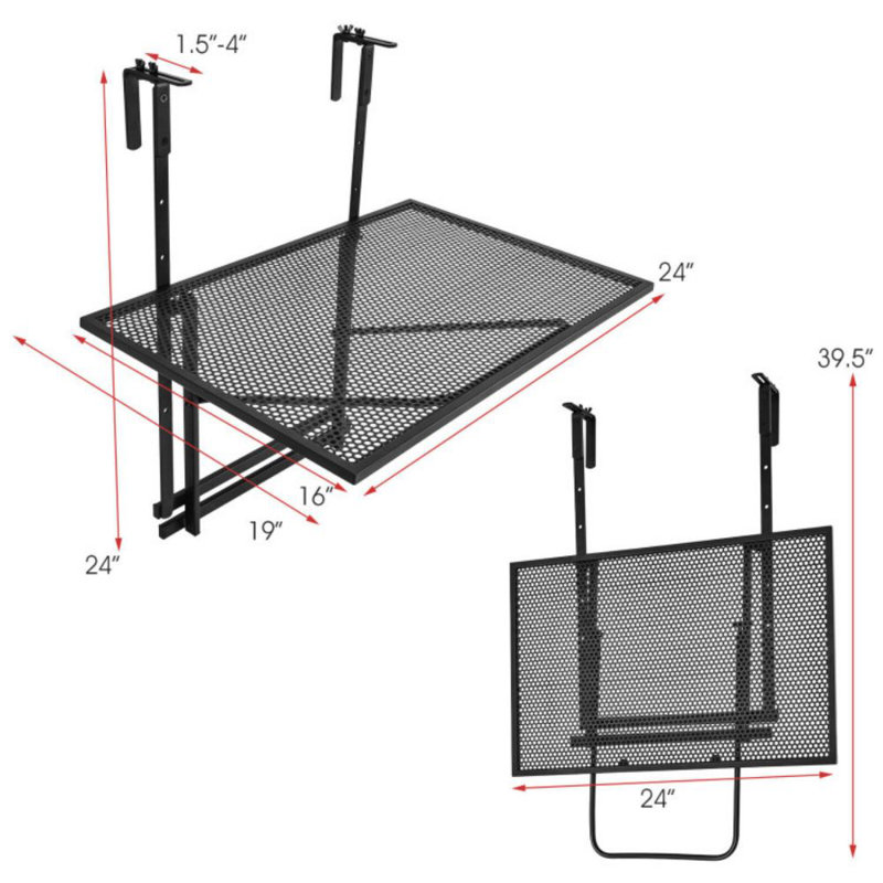Table de balcon pliante Arbogast