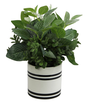 Fabric Mixed Arrangement in Pot