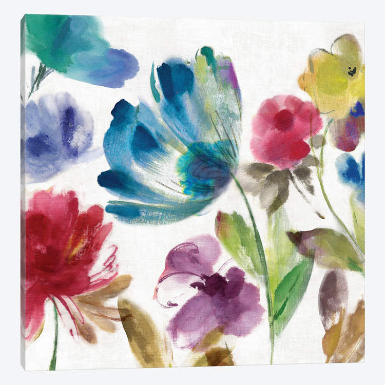 « sarcelle jardin ii », impression sur toile, H 12 po x l 12 po x P 0,75 po, Pas de tapis, Toile tendue
