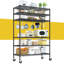 Étagère grillagée de 82 po de hauteur avec roulettes et tablettes à 6 niveaux pour le garage, le garde-manger, la cuisine ou le sous-sol-1039814420