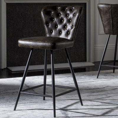 Rickman Upholstered Counter Stool with Metal Frame