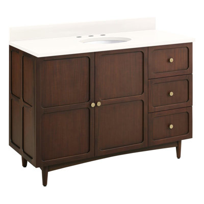 Delavan 48" Mahogany Single Bathroom Vanity