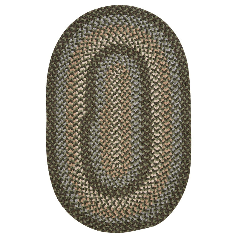 Tapis réversible en laine mélangée Lettie, Ovale 2 pi x 6 pi
