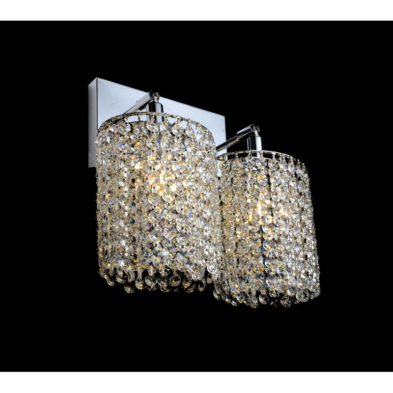 Éclairage pour meuble-lavabo 2 lumières Davison, Argent