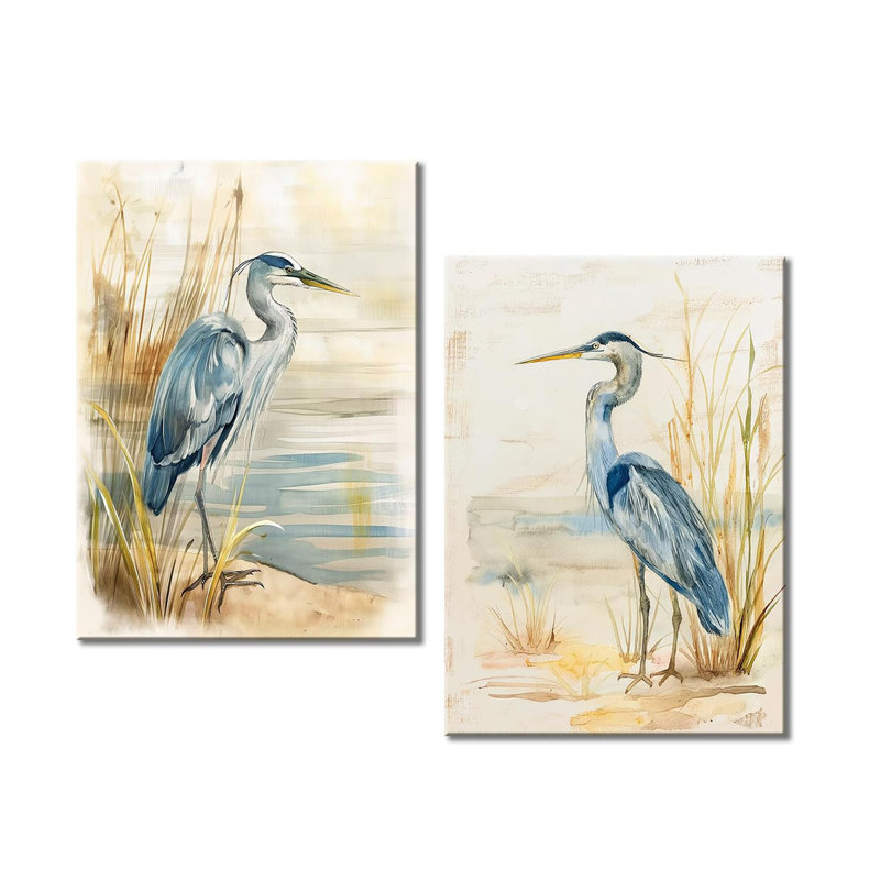 2 Piece Wrapped Canvas Print, 60 cm H x 80 cm W