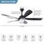 Ventilateur de plafond 52 pales 5 couleurs avec télécommande 52 pouces-1094185682-1094185683