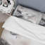 Ensemble de housse de couette en microfibre / polyester Delicate Gray Flowers V-1657594890
