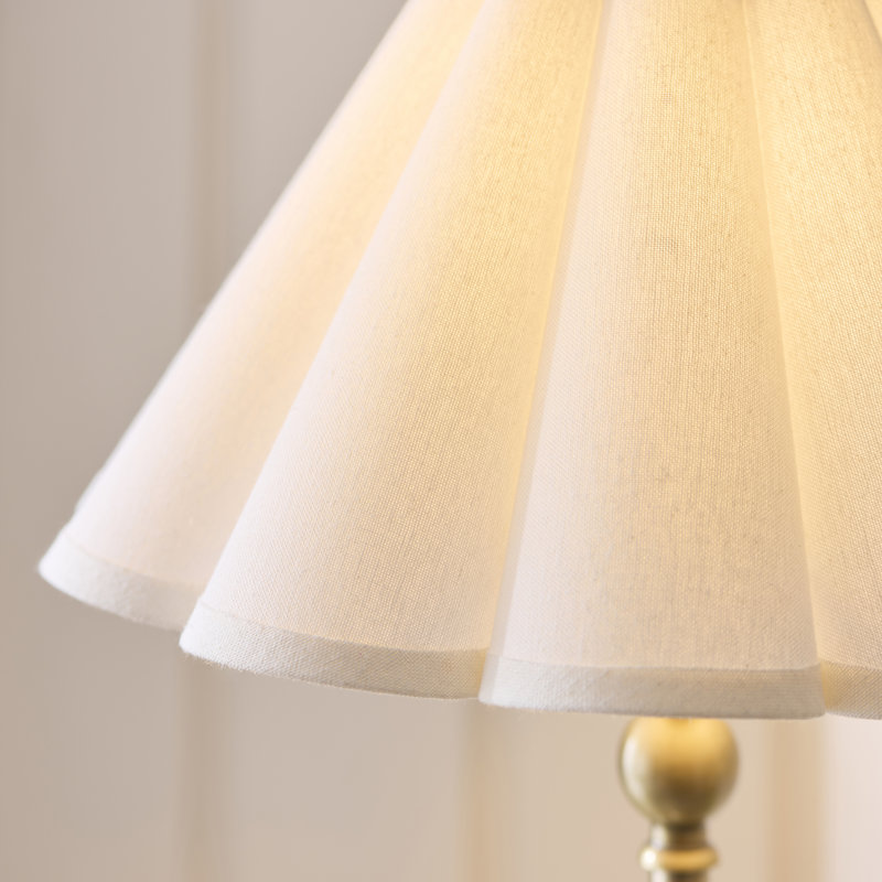 Enia Steel Standard Table Lamp, Antique Brass