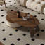 Table basse en noyer massif