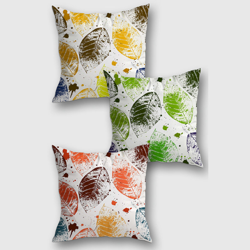 Housse de coussin Datto, Vert / orange / jaune