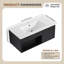 Meuble-lavabo flottant mural de 36 pouces avec lavabo en céramique, armoire en chêne foncé, tablette ouverte et porte à fermeture en douceur pour un espace de rangement spacieux
