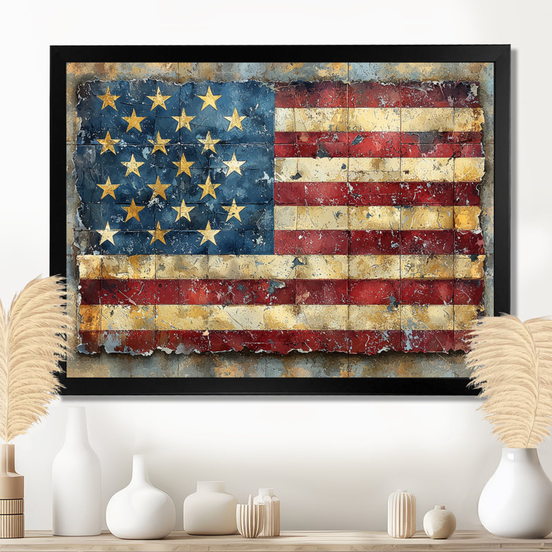 Kynslei - États-Unis, art mural large, Reproduction d'une seule photo avec cadre, Noir, H 16 po x l 32 po