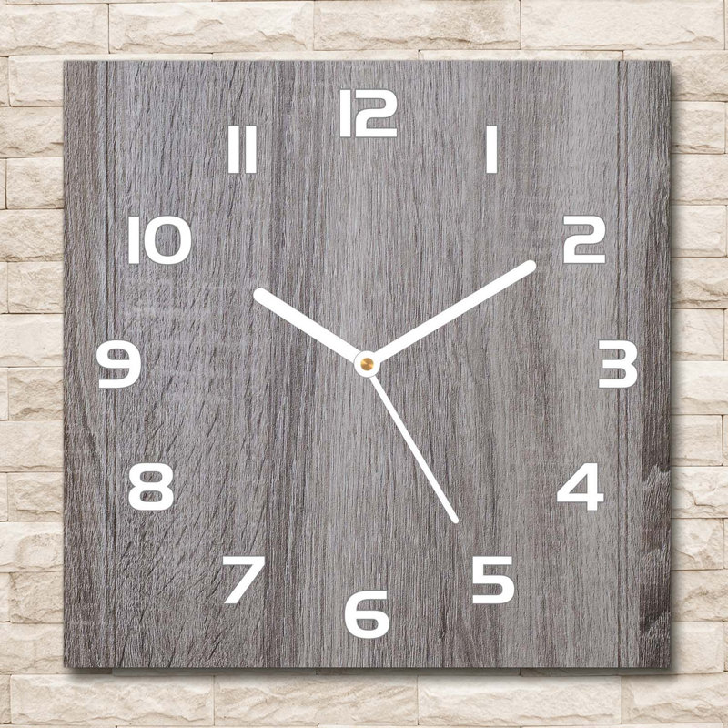 Jonme Glass Wall Clock, White