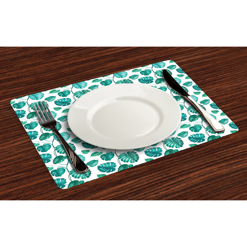 Polyester Floral Rectangle Placemat