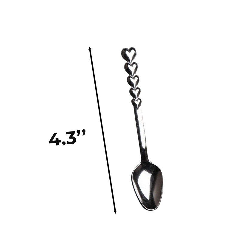 6 Pieces Steel Teaspoon Set
