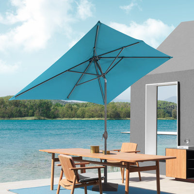 Parasol de marché rectangulaire 107,7 po x 71,9 po Sayah