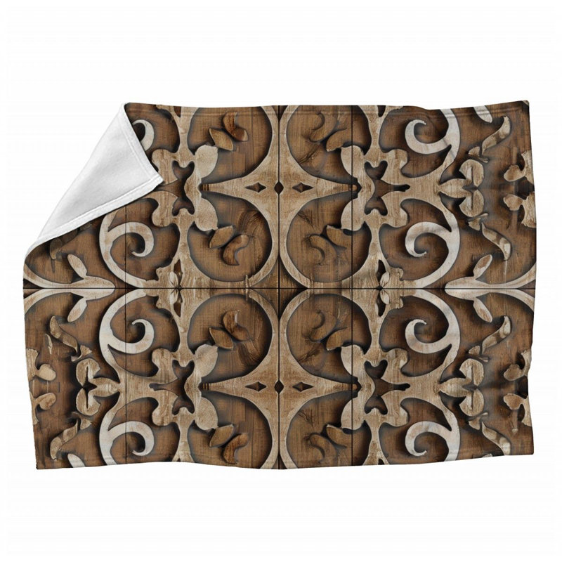 Fleurdelis Cool Patterns Throw Blanket, 50" W x 60" L