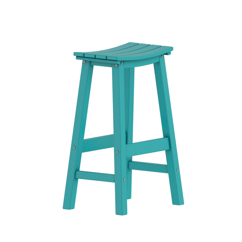 Tabouret de bar en plastique HDPE, Seafoam