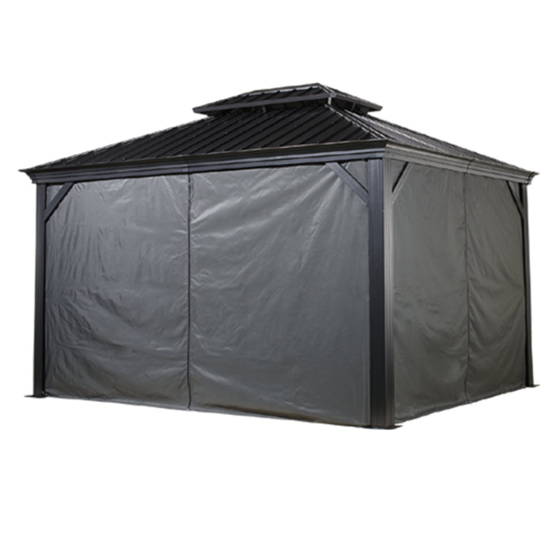 Sojag Rideaux pour pavillon de jardin, Gris, H 79,9 po x l 106,3 po x P 0,25 po