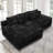 Boneless Modular Sectional Sofa Seat, Upholstered Compressed Couch For Living Room, Bedroom, Apartment, No Assembly Required, 2PC Free Combination, Plush Corduroy Fabric-1086632900-1088287428