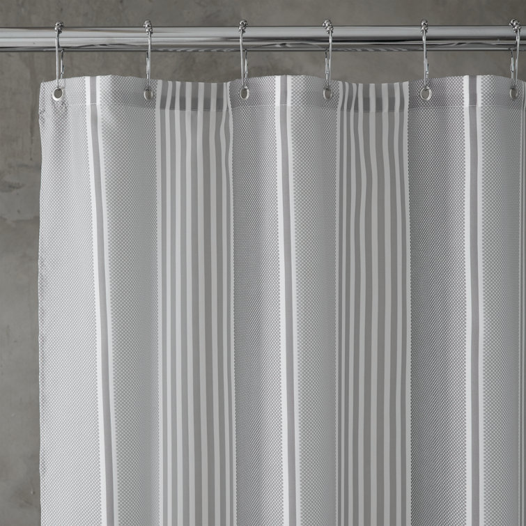 Textured Stripe Shower Curtain