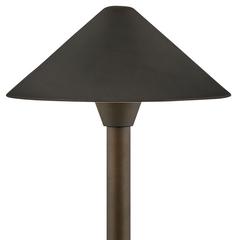 Éclairage de sentier à basse tension, Bronze huilé, H 24 po x l 8 po x P 8 po
