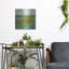  «Turquoise and Gold 1» par Lesley Birch, art mural en métal, 12 po x 12 po-345517783