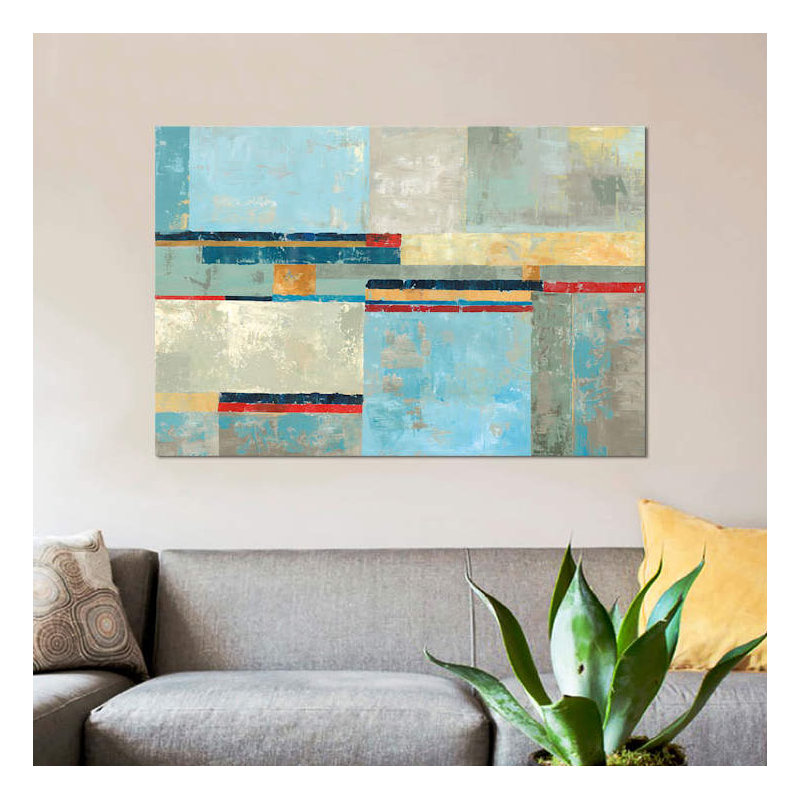 « barcelone », reproduction sur toile, H 18 po x l 26 po x P 1,5 po