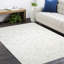 Meir Hand Knotted Tencel Geometric Area Rug in Ivory-57885575-133222007