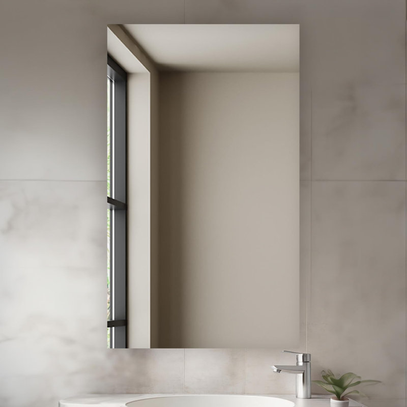 AQUADOM Royale 24" W x 30" H x 5" D Right Hinge Medicine Cabinet with Electrical Outlets, Defogger, Adjustable LED 3X Magnifying Mirror