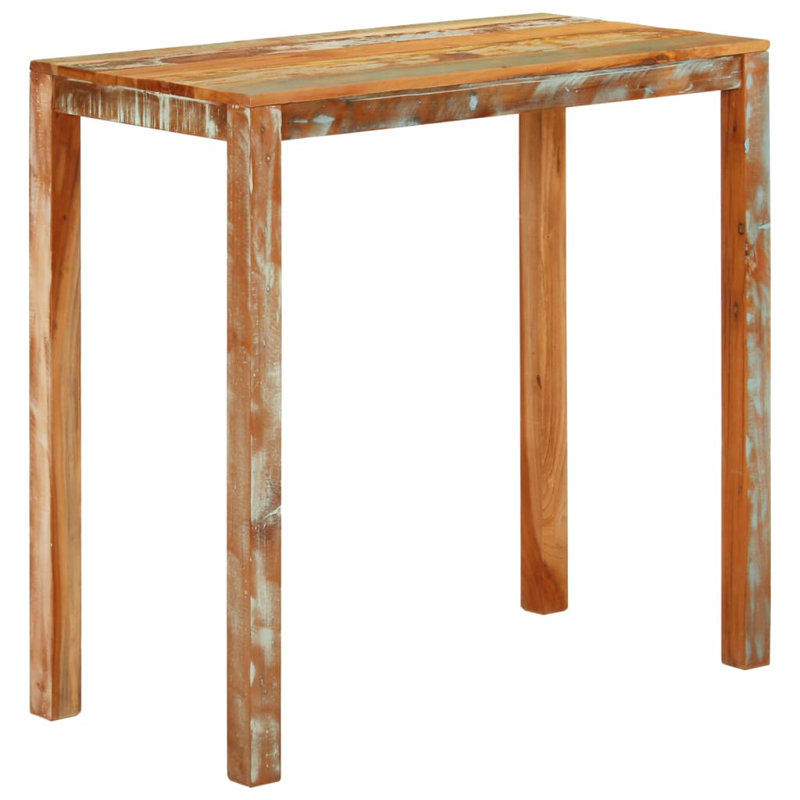 Console en bois massif récupéré, H 42,5 po x l 21,7 po x P 44,1 po