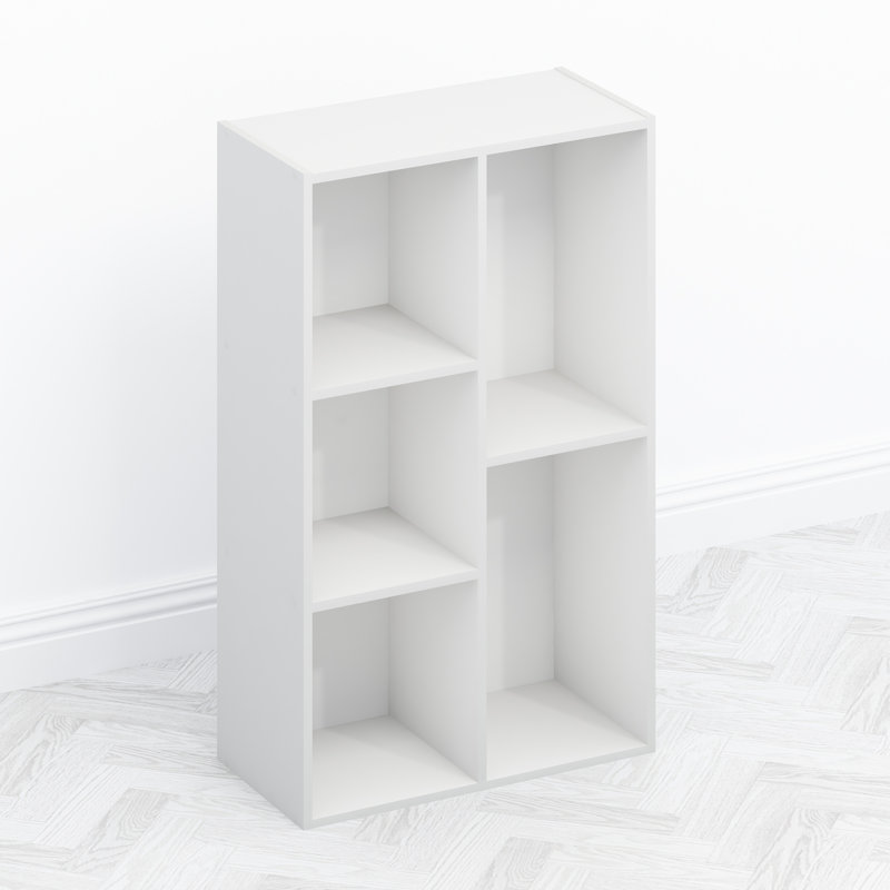 Bibliothèque de rangement Furinno Tomi, bibliothèque, 5 cubes, blanc