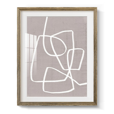 Linen Roundabout I - Single Picture Frame Print