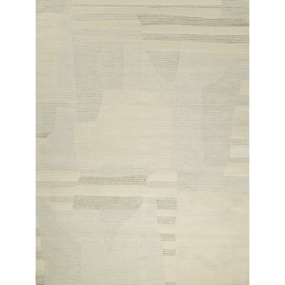 Janesko Hand Tufted New Zealand Wool Green/Ivory Area Rug
