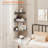 Corner Floating Shelves, Set Of 3 Corner Shelves Wall Mounted With Cable Hole, 3 Tier Wooden Hanging Corner Storage Shelf For Bedroom, Living Room, Kitchen-627973614