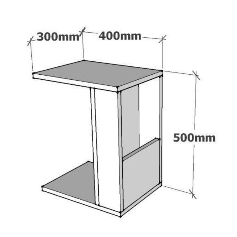 Table de bout avec tablette
