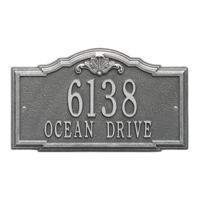 Gatewood Personalized Standard 2-Line Wall Address Plaque