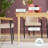 Aleric 71" Modern Fluted Easy Assembly Rectangle Solid Oak Wood Dining Table For 6 -1499508113