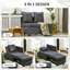 Nedo Single 98cm Upholstered Futon And Mattress