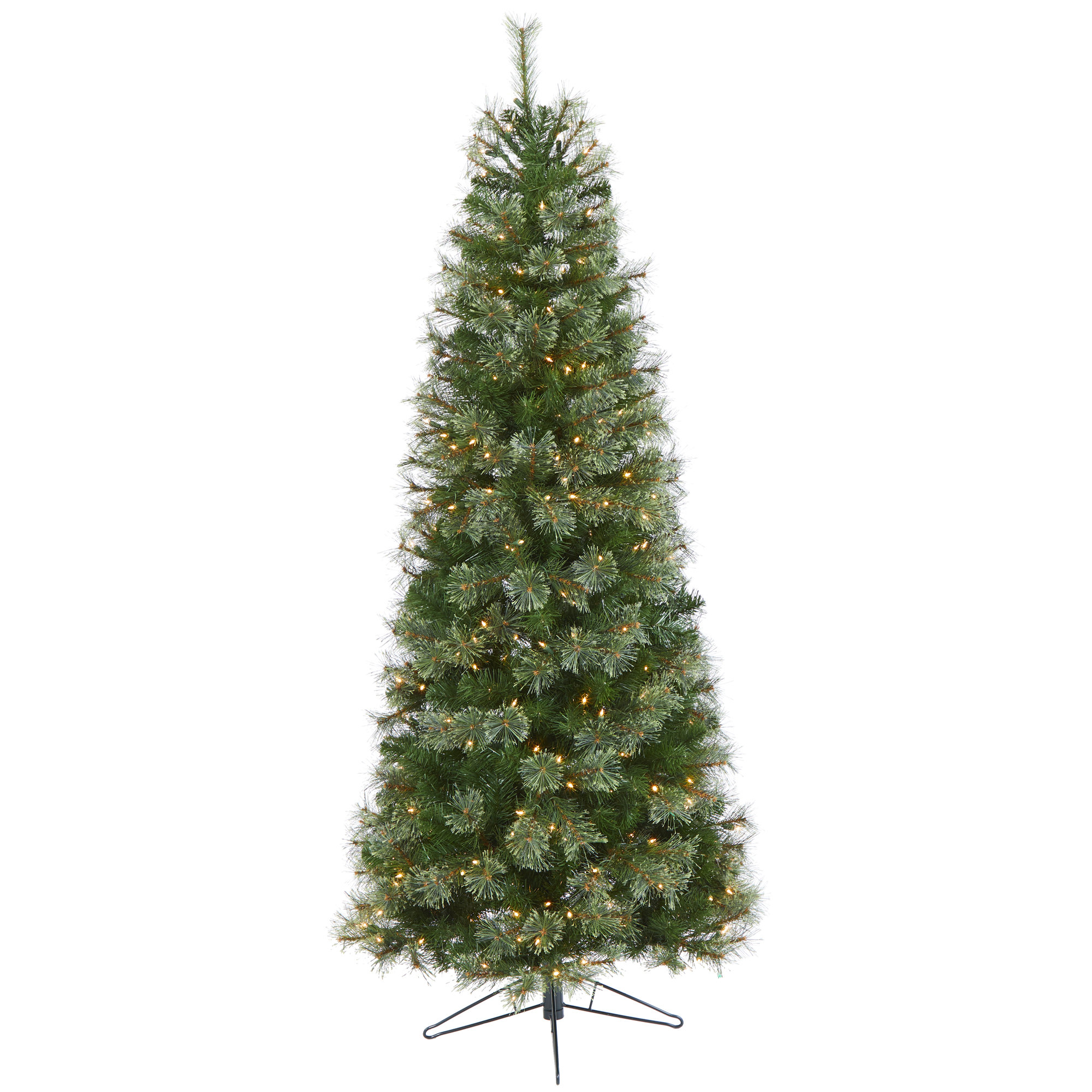 Lighted Artificial Pine Christmas Tree, 6.5' H